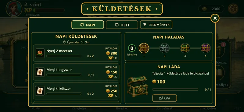 Küldetések